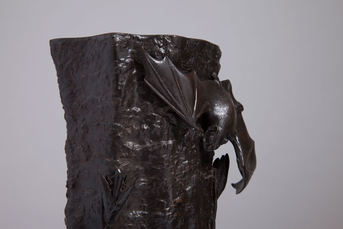 Pair of Bat Vases